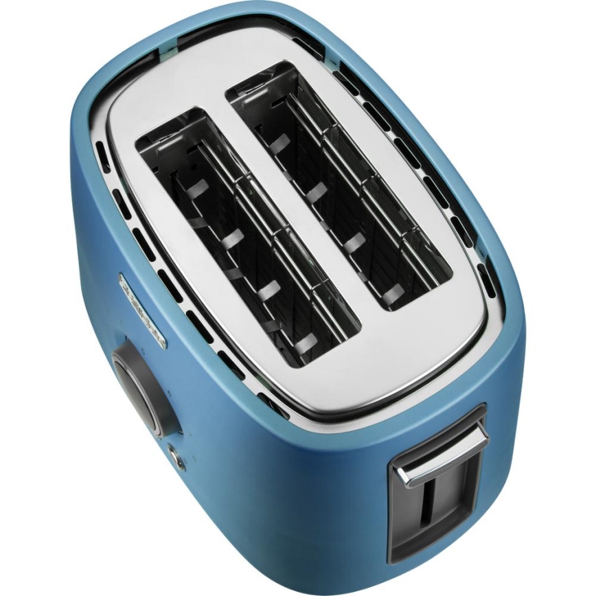 Sencor – Kahdelle viipaleelle tarkoitettu leivänpaahdin lämpötelineellä, 1000W/230V, sininen
