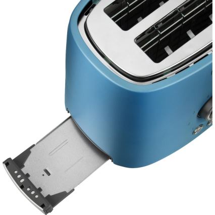 Sencor – Kahdelle viipaleelle tarkoitettu leivänpaahdin lämpötelineellä, 1000W/230V, sininen