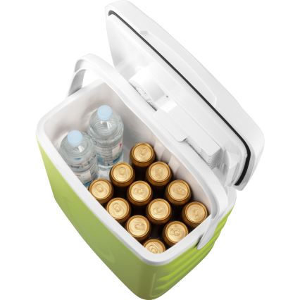 Sencor - Kannettava autojääkaappi 30 l 55W/5V/12V/230V vihreä/valkoinen