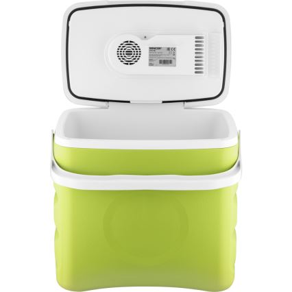 Sencor - Kannettava autojääkaappi 30 l 55W/5V/12V/230V vihreä/valkoinen