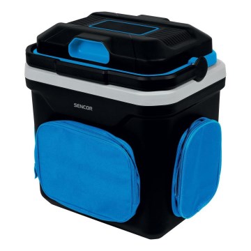 Sencor - kannettava jääkaappi autoon 24 l 60W/12V/230V musta/sininen