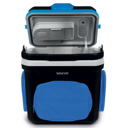 Sencor - kannettava jääkaappi autoon 24 l 60W/12V/230V musta/sininen