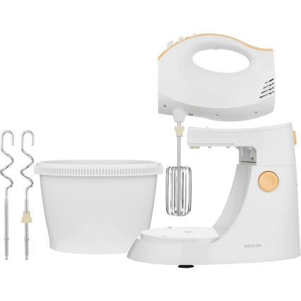 Sencor - Käsivispilä pyörivällä kulholla 500W/230V valkoinen