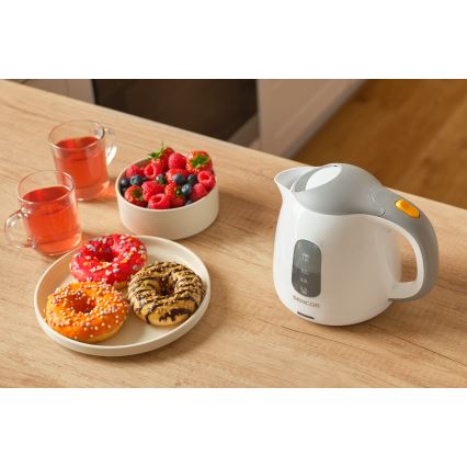 Sencor - Kattila 1 l 1100W/230V valkoinen/harmaa
