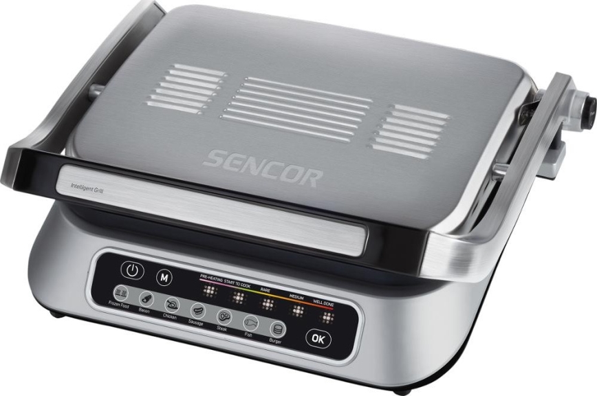 Sencor - Kontaktigrilli 2100W/230V mattakromi