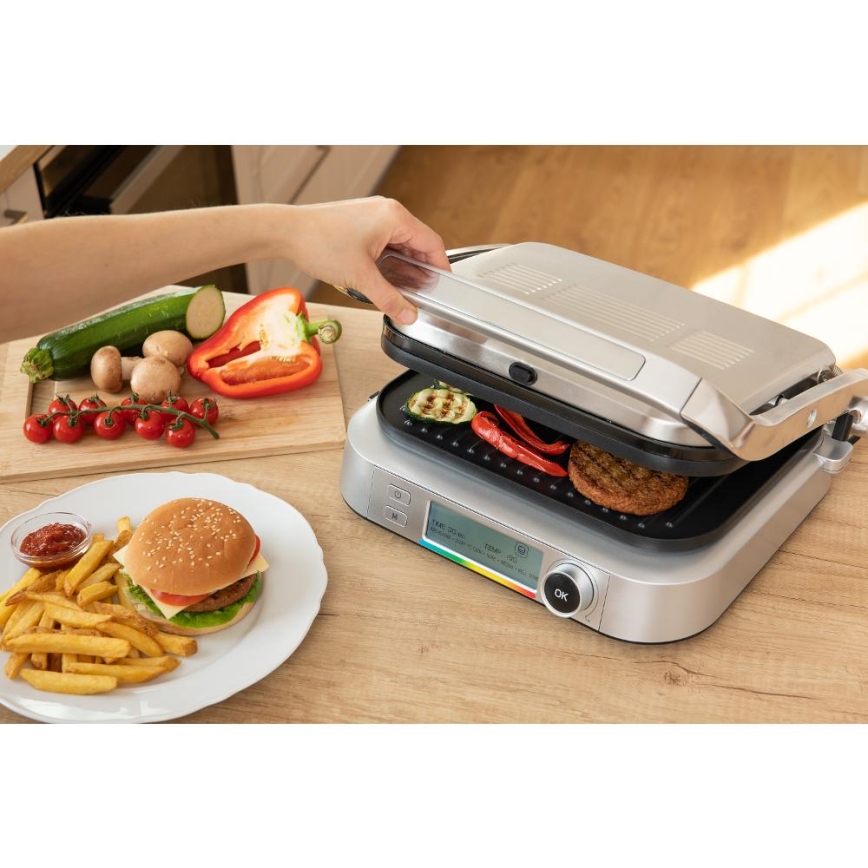 Sencor - Kontaktigrilli 2100W/230V mattakromi