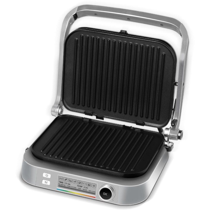 Sencor - Kontaktigrilli 2100W/230V mattakromi