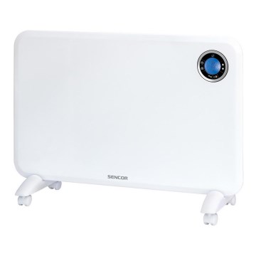 Sencor - Konvektiolämmitin LCD-näytöllä ja termostaatilla 750W/1500W/230V IP24