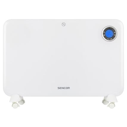 Sencor - Konvektiolämmitin LCD-näytöllä ja termostaatilla 750W/1500W/230V IP24
