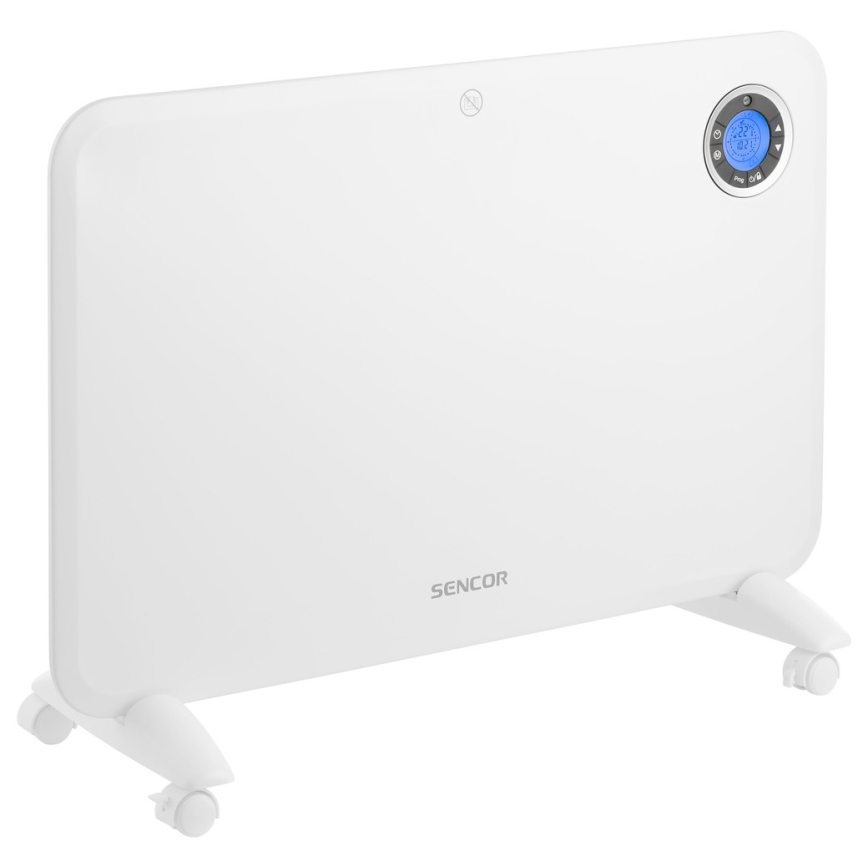 Sencor - Konvektiolämmitin LCD-näytöllä ja termostaatilla 750W/1500W/230V IP24
