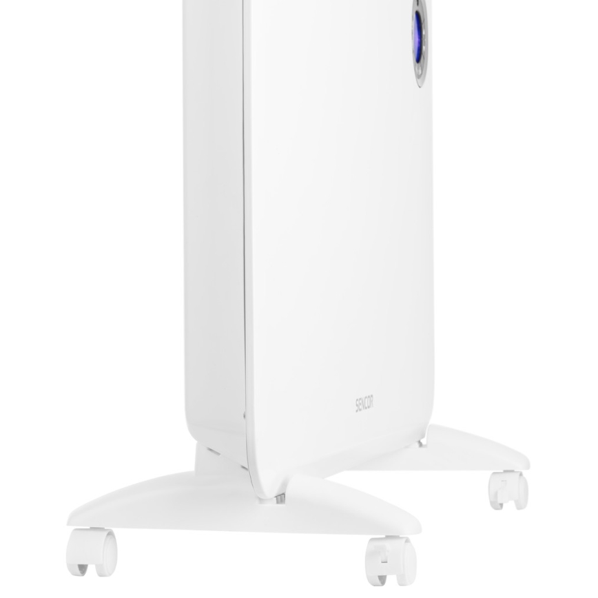 Sencor - Konvektorilämmitin LCD-näytöllä ja termostaatilla 750W/1500W/230V IP24