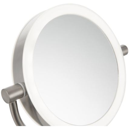 Sencor - Kosmetiikkapeili LED-taustavalolla LED/5W/230V ruostumaton teräs