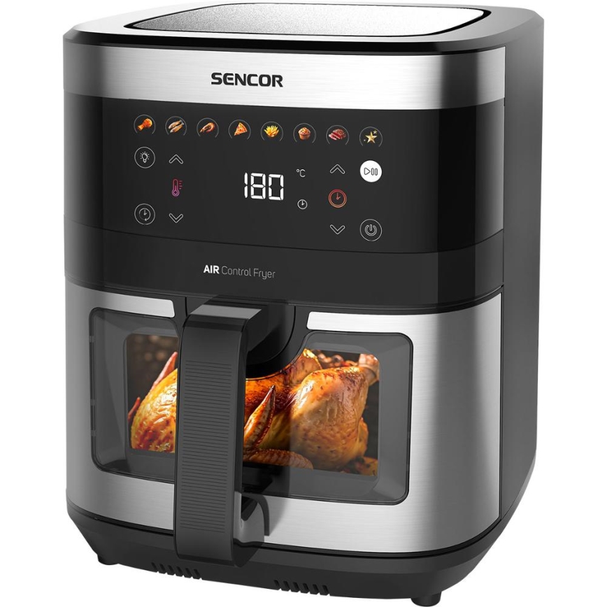 Sencor - Kuumailmafriteeraus 9 l 1700W/230V musta/matattu kromi