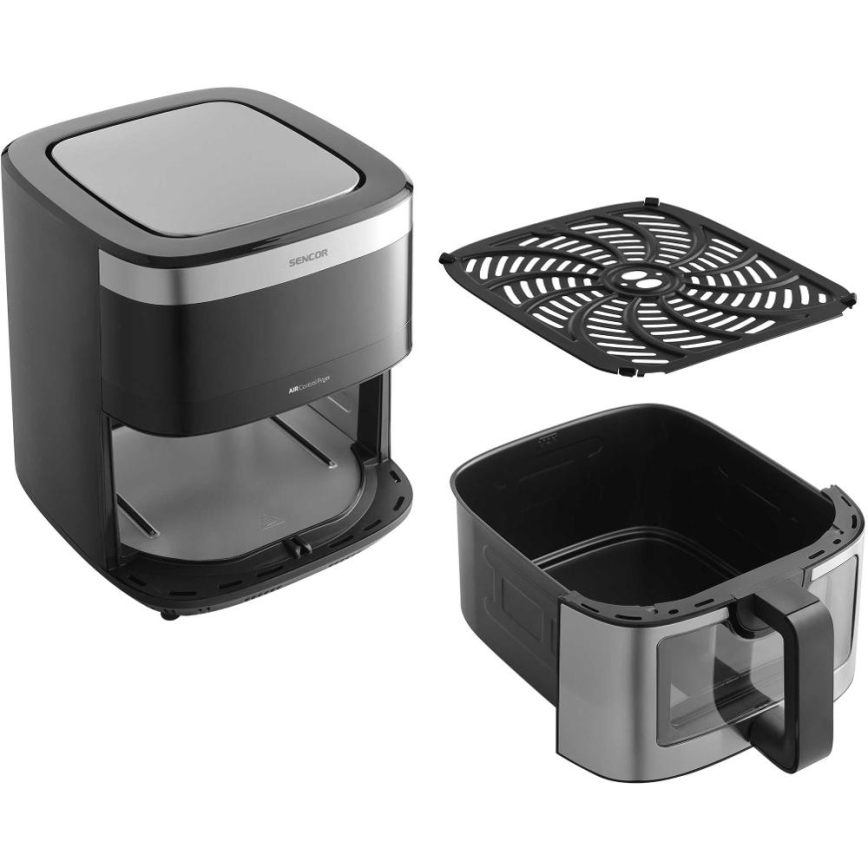 Sencor - Kuumailmafriteeraus 9 l 1700W/230V musta/matattu kromi