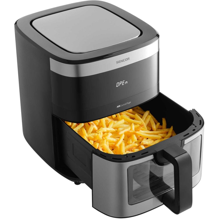 Sencor - Kuumailmafriteeraus 9 l 1700W/230V musta/matattu kromi