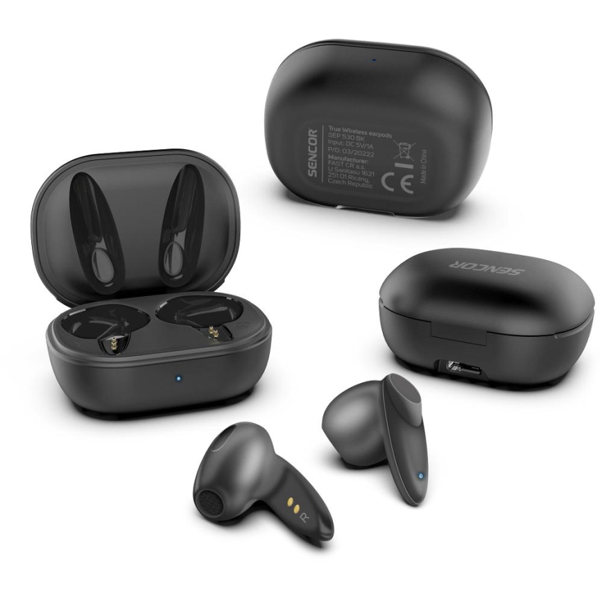 Sencor - Langaton earphones IPX4 musta