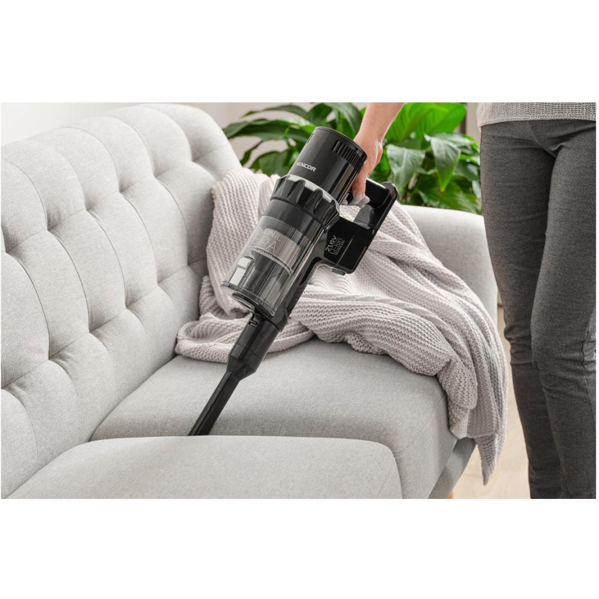 Sencor - Langaton pölynimuri 2in1 250W/2200 mAh musta