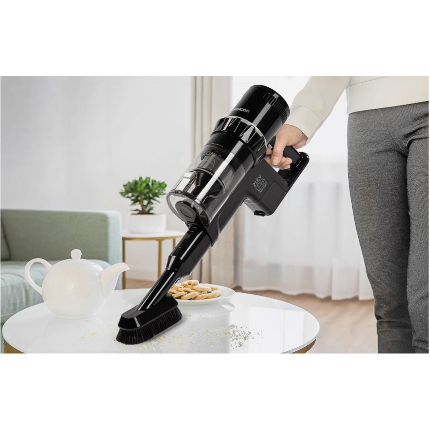 Sencor - Langaton pölynimuri 2in1 250W/2200 mAh musta