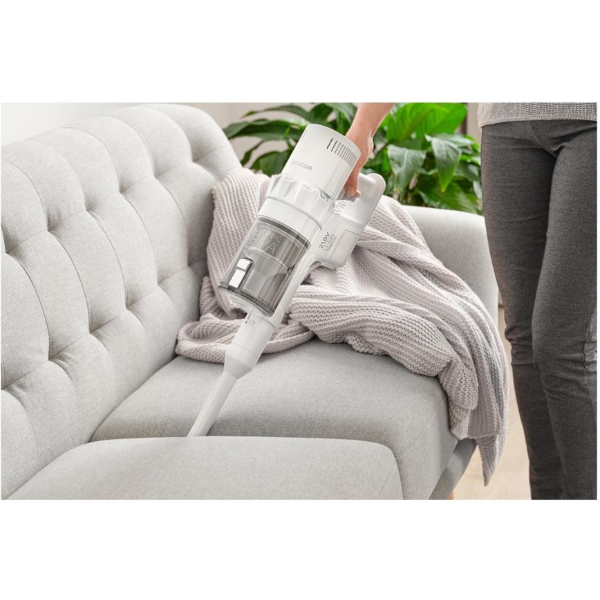 Sencor - Langaton pölynimuri 2in1 250W/2200 mAh valkoinen