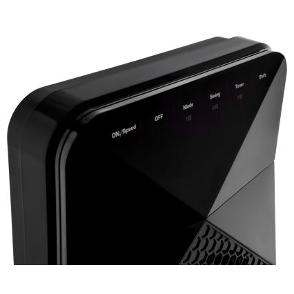 Sencor - Lattiatuuletin UltraThin 90W/230V musta + kaukosäädin