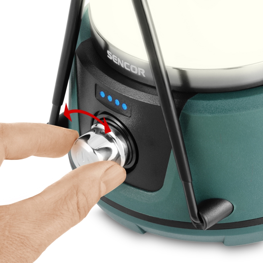 Sencor - LED Himmennettävä monitoimilamppu virtapankilla LED/10W/4400 mAh IPX2