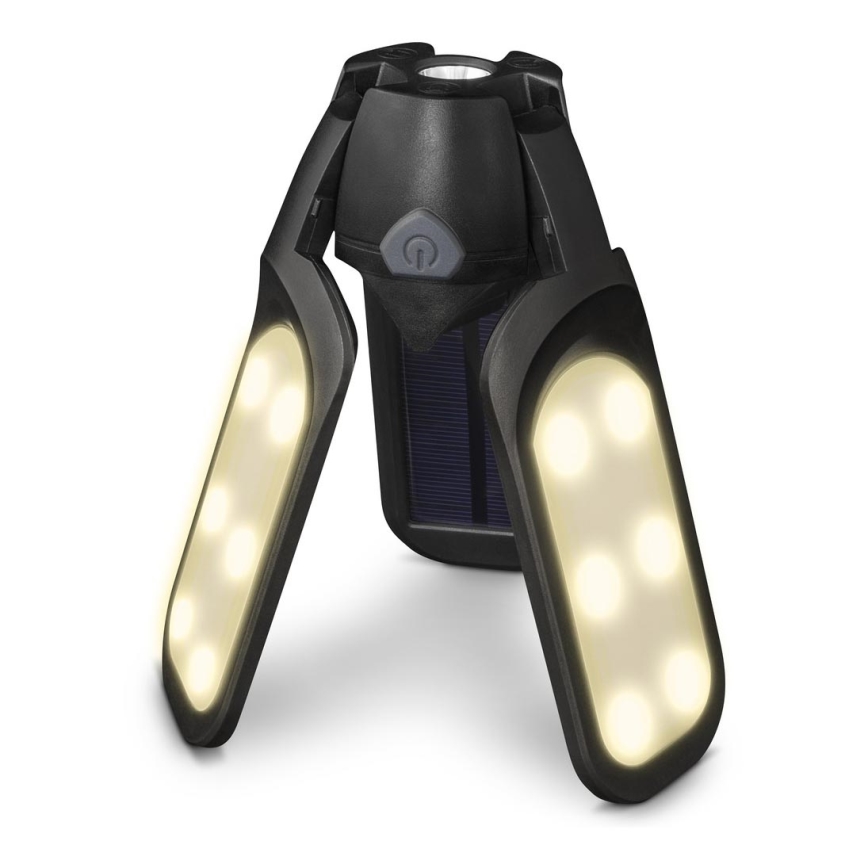 Sencor - LED-ladattava retkeilytaskulamppu aurinkopaneelilla LED/3W/1600 mAh IPX4