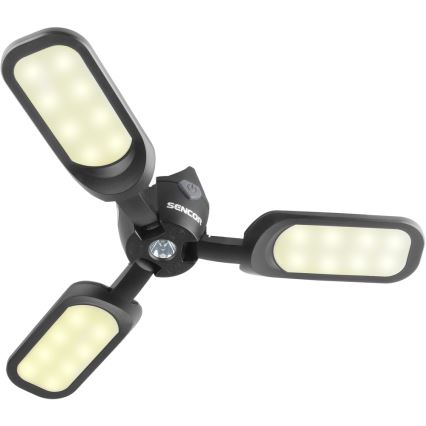 Sencor - LED-ladattava retkeilytaskulamppu aurinkopaneelilla LED/3W/1600 mAh IPX4