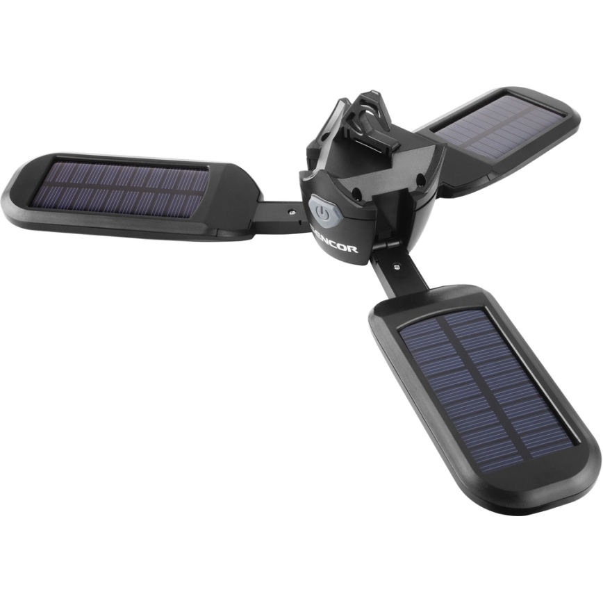 Sencor - LED-ladattava retkeilytaskulamppu aurinkopaneelilla LED/3W/1600 mAh IPX4
