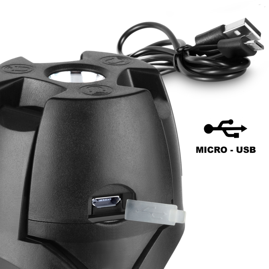 Sencor - LED-ladattava retkeilytaskulamppu aurinkopaneelilla LED/3W/1600 mAh IPX4