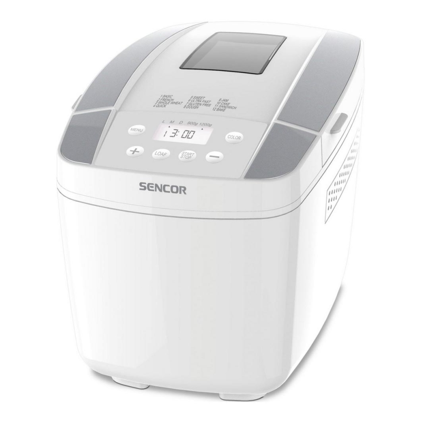 Sencor - Leipäkone kotiin LCD-näytöllä 800W/230V