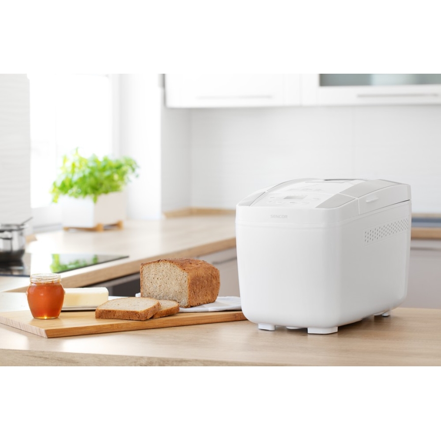 Sencor - Leipäkone kotiin LCD-näytöllä 800W/230V