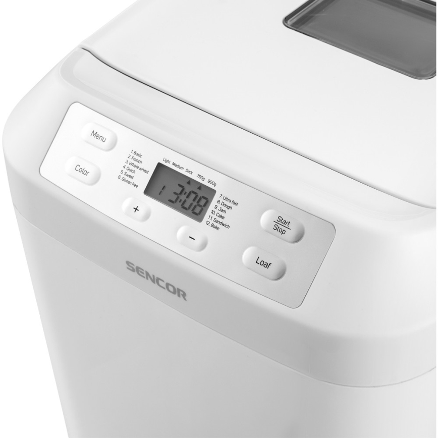 Sencor - Leipäkone LCD-näytöllä 550W/230V