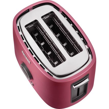 Sencor - Leivänpaahdin 1000W/230V, kahdella aukolla ja lämpötelineellä, vaaleanpunainen