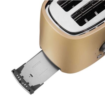 Sencor - Leivänpaahdin kaksi reikää ja lämmittäjä 1000W/230V beige
