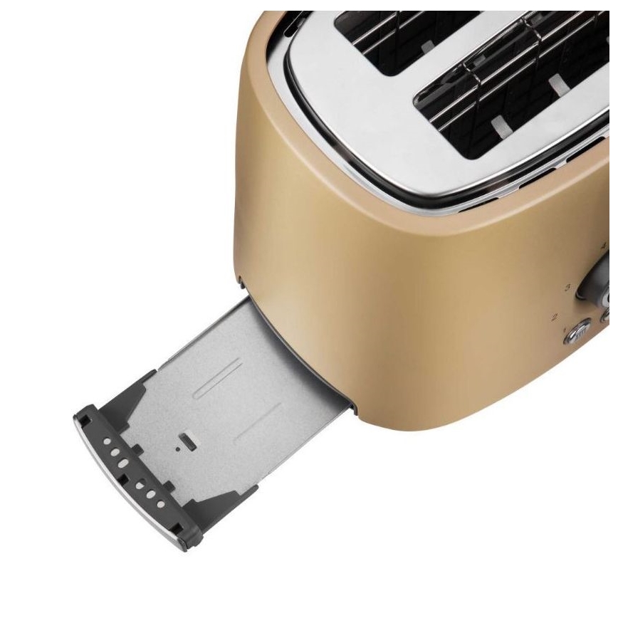 Sencor - Leivänpaahdin kaksi reikää ja lämmittäjä 1000W/230V beige