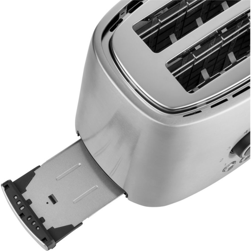 Sencor - Leivänpaahdin kaksi reikää ja lämmittäjä 1000W/230V hopea