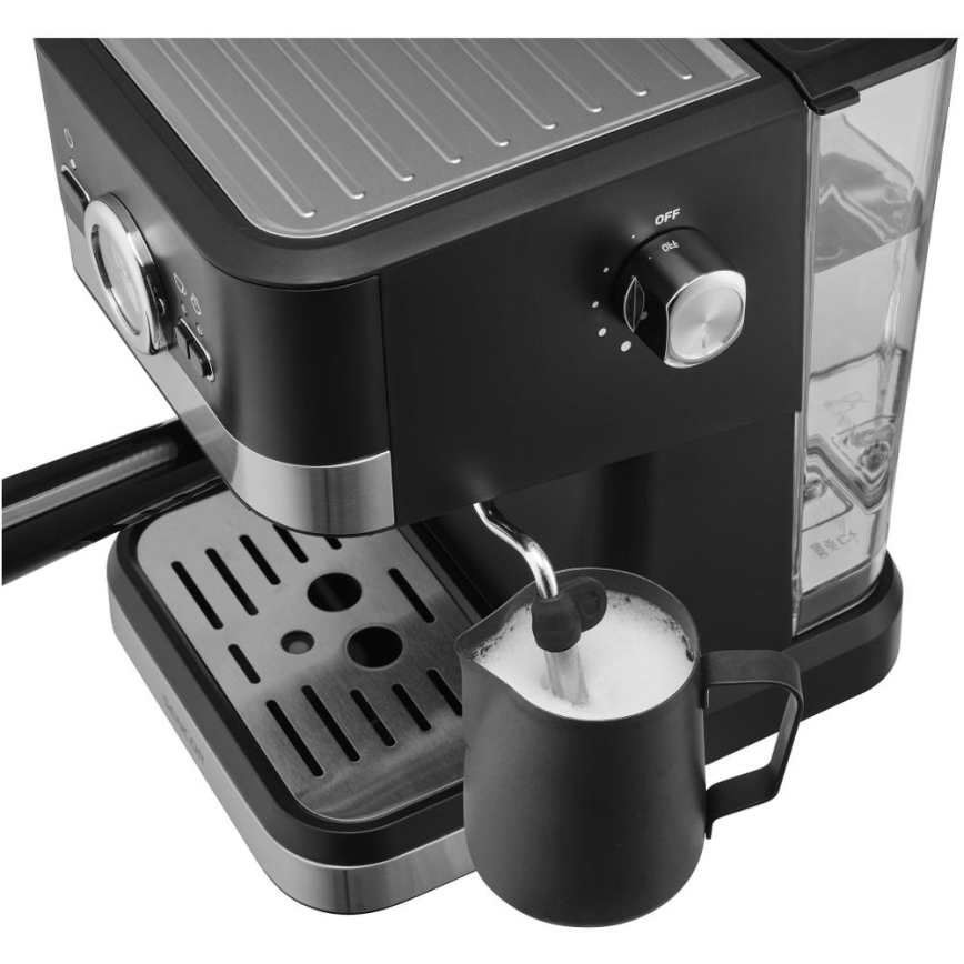 Sencor - Lever kahvinkeitin espresso 1050W/230V musta/mattakromi