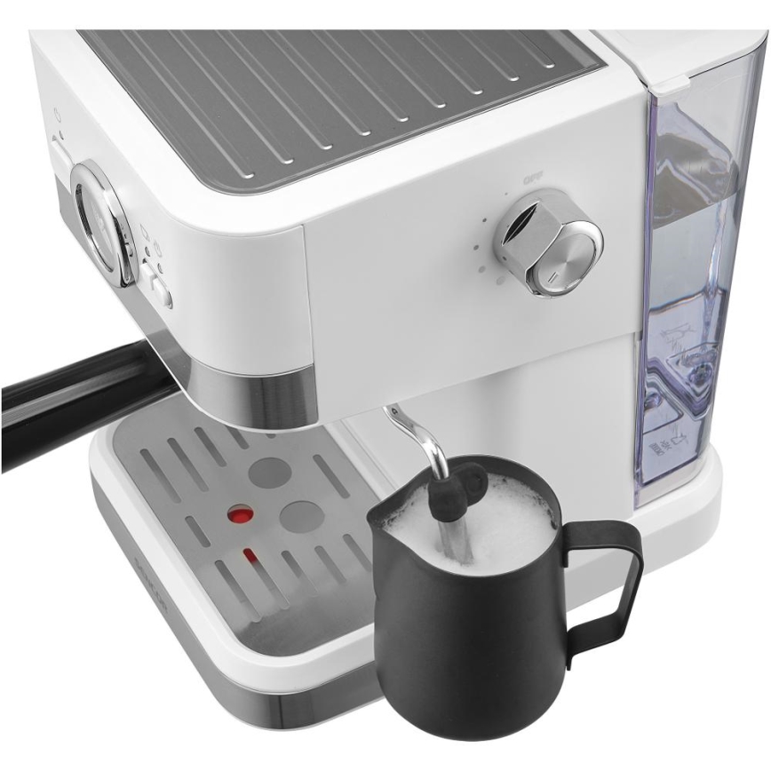 Sencor - Lever kahvinkeitin espresso 1050W/230V valkoinen/mattakromi