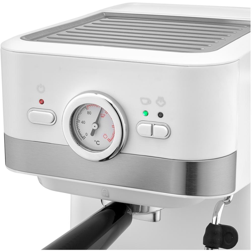 Sencor - Lever kahvinkeitin espresso 1050W/230V valkoinen/mattakromi