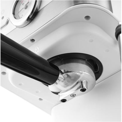 Sencor - Lever kahvinkeitin espresso 1050W/230V valkoinen/mattakromi
