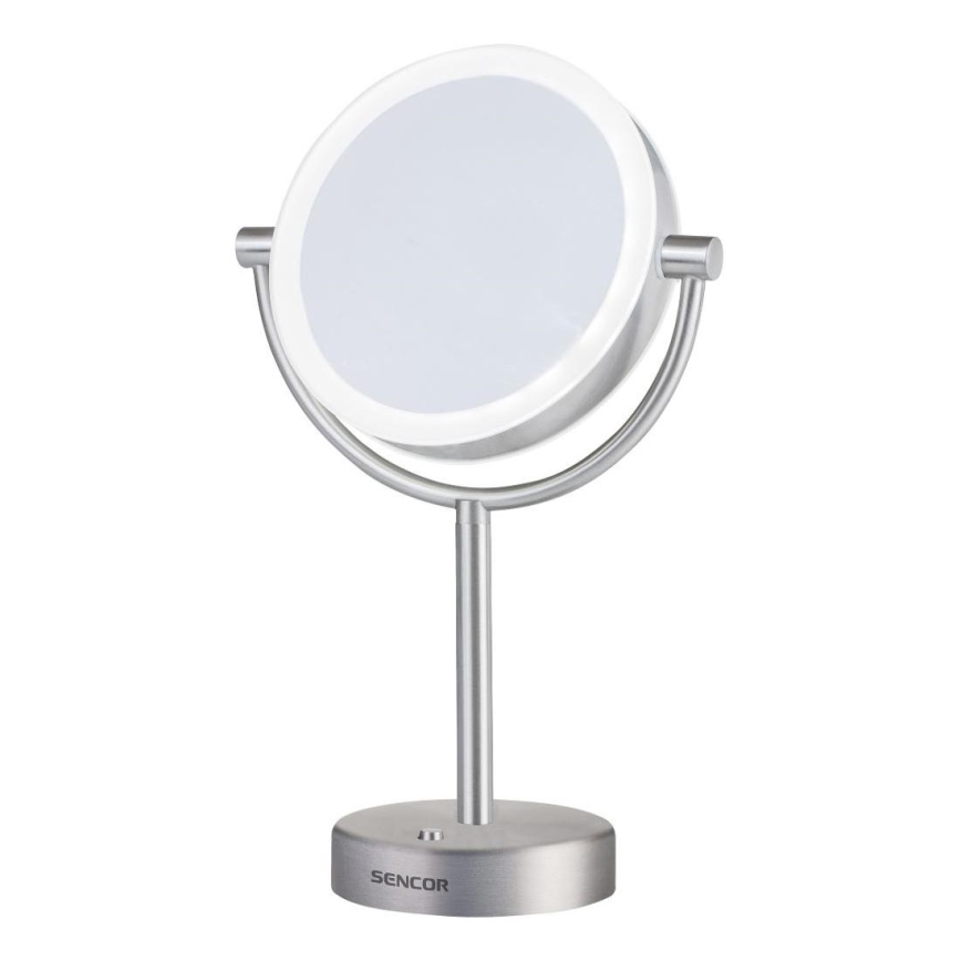 Sencor - Meikkipeili LED-taustavalolla LED/5W/230V ruostumaton