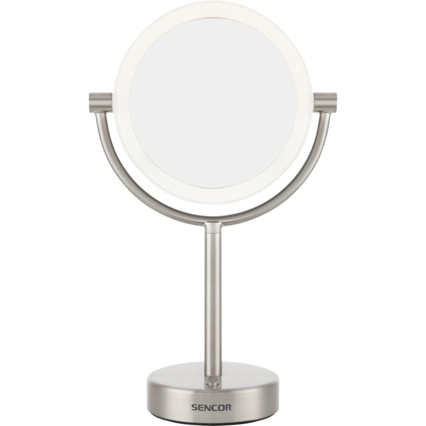 Sencor - Meikkipeili LED-taustavalolla LED/5W/230V ruostumaton
