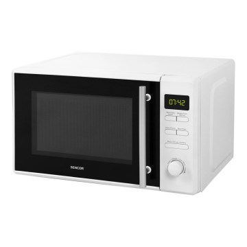 Sencor - Mikroaaltouuni grillitoiminnolla 700W/1000W/230V 20 l valkoinen