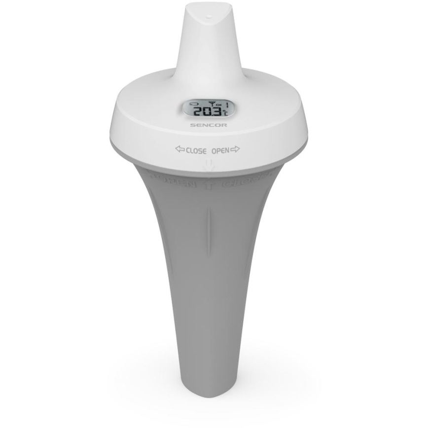 Sencor - Mittausasema langattomalla uima-altaan kellukkeen anturilla 2xAA + 2xAA IPX7