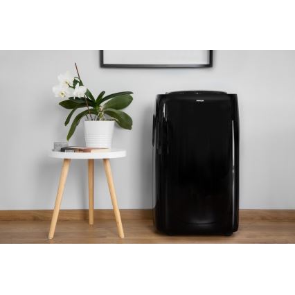 Sencor - Mobiili ilmastointilaite LED-näytöllä 3in1 1000W/230V 9000 BTU musta + kaukosäädin