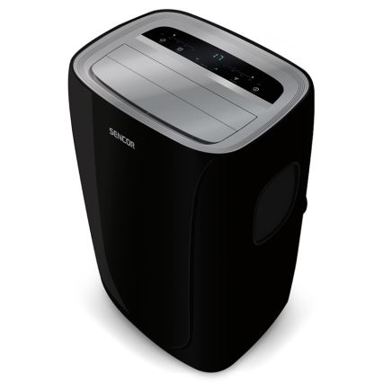 Sencor - Mobiili ilmastointilaite LED-näytöllä 3in1 1000W/230V 9000 BTU musta + kaukosäädin