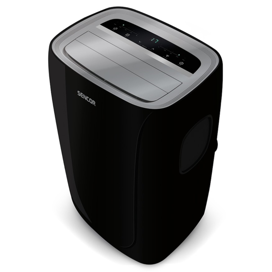 Sencor - Mobiili ilmastointilaite LED-näytöllä 3in1 1000W/230V 9000 BTU musta + kaukosäädin