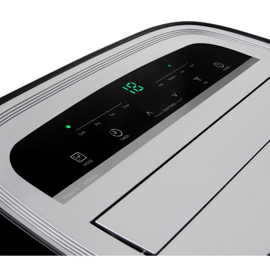 Sencor - Mobiili ilmastointilaite LED-näytöllä 3in1 1000W/230V 9000 BTU musta + kaukosäädin