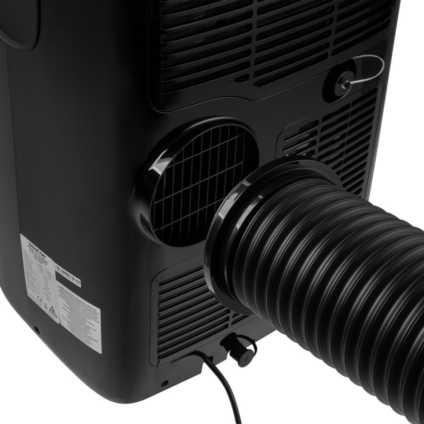 Sencor - Mobiili ilmastointilaite LED-näytöllä 3in1 1000W/230V 9000 BTU musta + kaukosäädin