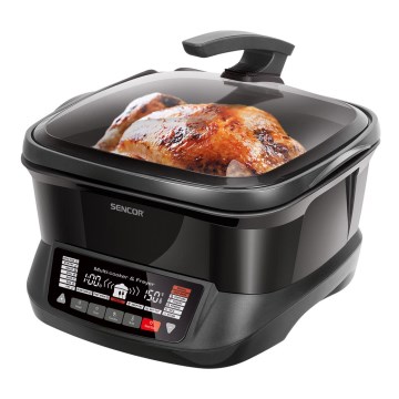 Sencor - Monitoiminen paistinpannu tarvikkeineen 1800W/230V 18 toimintoa 4,8l